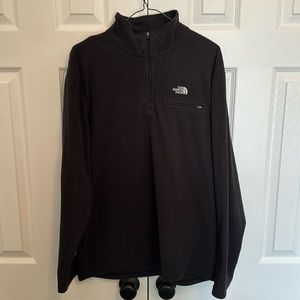The North Face 1/4 zip fleece size large in black